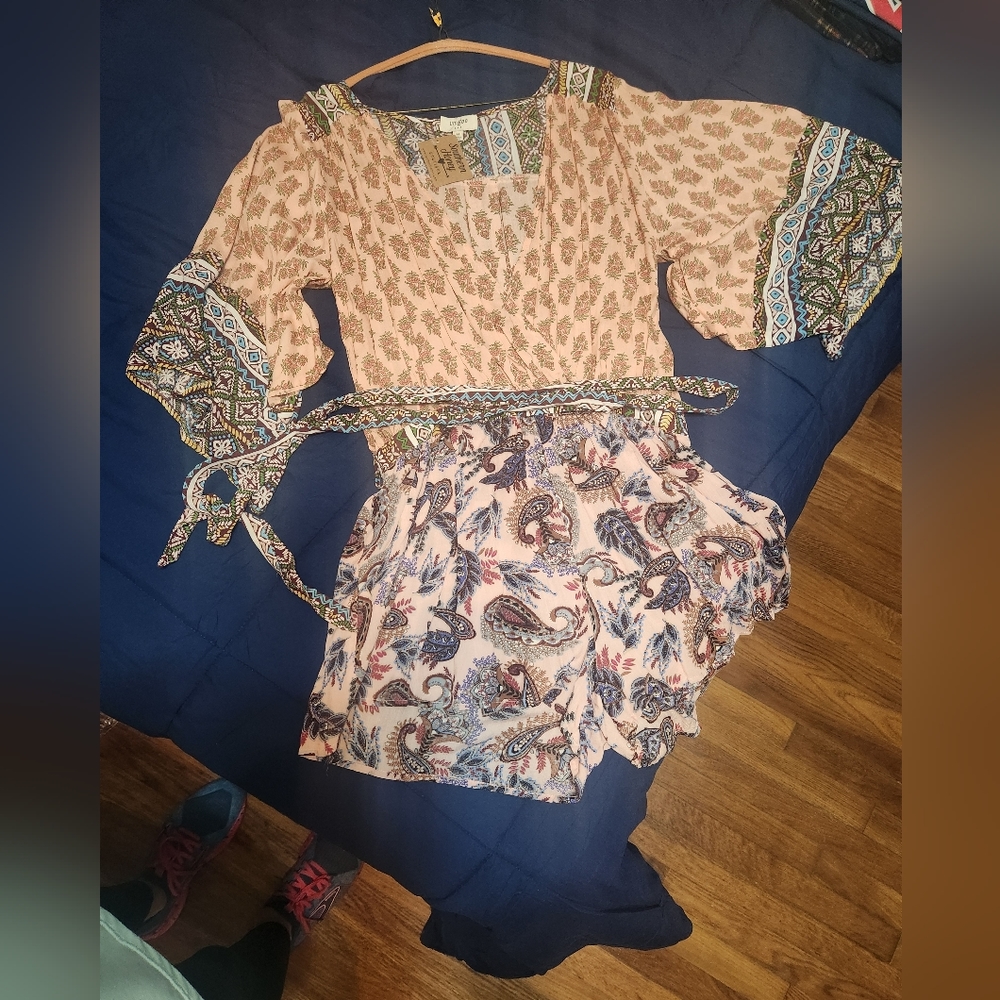 Printed romper